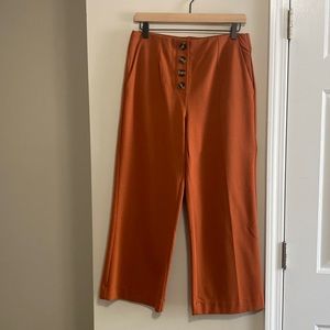 Jules Leopold burnt orange wide leg pants. Size  SP